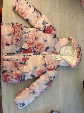 Gymboree Floral Puffer Coat.